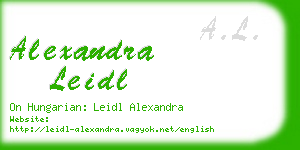 alexandra leidl business card